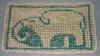 Handicraft rectangular waterhyacinth door mat