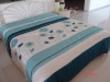Handmade applique flower comforter set