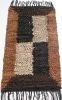 Handmade leather bordered rugs