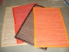 Handwoven leather BORDER rugs