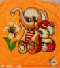 Happy Elephant polyester blanket