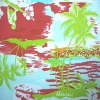 Hawail coco printing polyester lycra fabric textile for lingerie bikini