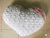 Heart PV fleece pillow with lace romantic gift
