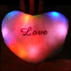 Heart shaped Christmas luminous pillow