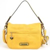 High grade fashion yellow lady handbag