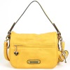 High grade fashion yellow lady handbag