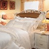 High quality Satin Jacquard Embroideried 9pc Bedding Set