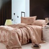 High quality imitation silk bedding set with 4 pcs home textile