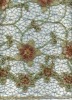 High quality st yarm embroidery with handwork watersoluble