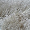 Highway Shaggy Carpet Warm Comfortable High Pile stretch Yarn 100% Polyester White Rug KW-HW001