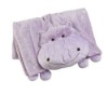 Hippo plush pet blanket