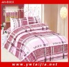 Home textile product polyester purple printed bedding