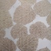 Hot!! New Design Leafy Wall Fabric For Decor Room