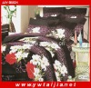 Hot Selling 100%polyester Flower Design Bed Sheet