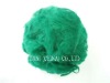 Hot,produce solid green  polyester staple fibre
