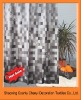 Hot sales 100%Polyester gray fabric shower curtain