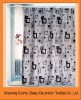 Hot sales 100%Polyester printed shower curtain