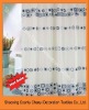 Hot sales 100%Polyester unique shower curtain
