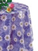 Hot sell/Promotion 140g pvc+non-woven flower design table cloth
