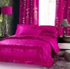 Hot selling!Elegant purple rose bedding set/bed sheet
