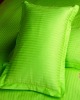 Hotel 100% cotton sateen/satin stripe pillowcase