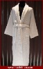 Hotel Linen/Tuxedo Style Bathrobe With  Rectangular Jacquard