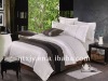 Hotel bedding set-white cotton jacquard