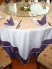 Hotel linen ,100% Polyester Table cloth , Napkin