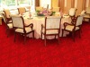 Hotel red patterned carpet