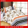 Hotel textile polyester pigment printed bedding set