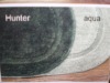 Hunter and aqua polyester single-pad series bath mat set