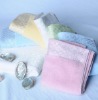 In Stock products:  Hand towels with ice silk embroidered block