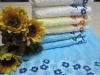 In stock : Micro bamboo fiber face towels with flower pattern for tourism