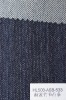 Indigo dyed slub knitted denim fabric