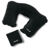 Inflatable Travel Pillow With Pouch