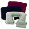 Inflatable neck pillow,travel pillow,inflatable pillow,flocked pillow