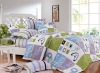 Inspiration Design Cotton Pigment Print 4 pcs Flat Sheet Bedding Set