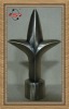 Iron window curtain finial