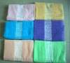 JL-8901 solid terry bath towel with satin border