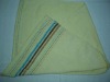 JL-8973 plain dyed face towel with satin border