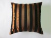 JM304 taffeta stripe flocking pillow