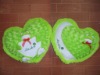 JM7642 plush heart shape cushion, frog pillow, frog cushion