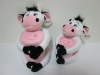 JM8363-1 soft toy cow with children blanket