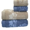 Jacquard 100% cotton bath towels