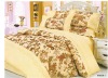 Jacquard and embroidery bed sheet set