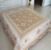Jacquard appliqued comforter bedding set