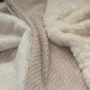 Jacquard coral fleece fabric