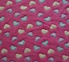 Jacquard coral fleece fabric