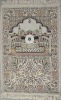 Jacquard cotton&polyester prayer mat with compass DM-001