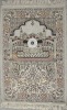 Jacquard cotton&polyester prayer rug with compass DM-001